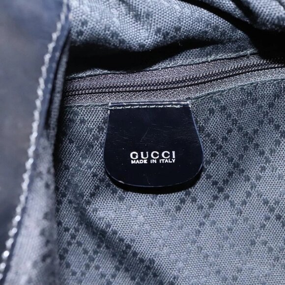 GUCCI Bamboo Hand Bag Nylon 2way Black 001 - Picture 10 of 16